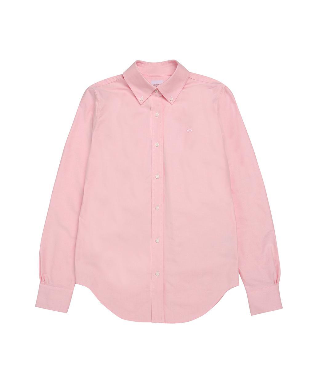 [여성] 클래식핏 코튼 옥스포드 솔리드 셔츠 (핑크)