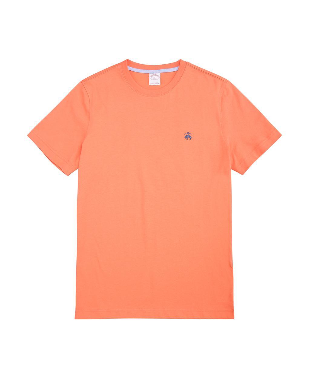 코튼 저지 클래식 숏슬리브 티셔츠 (오렌지)